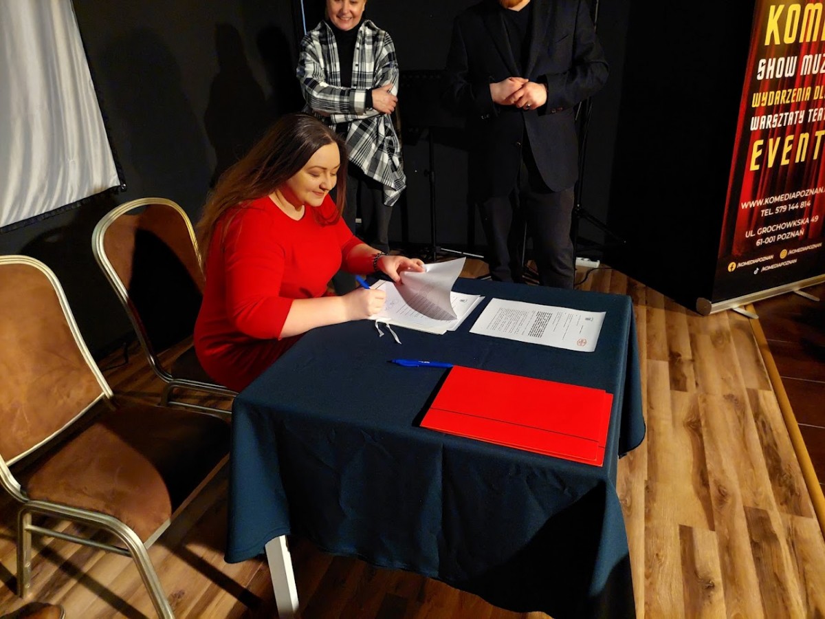 Podpisanie porozumienia o współpracy V LO z Teatrem Komedia  #3